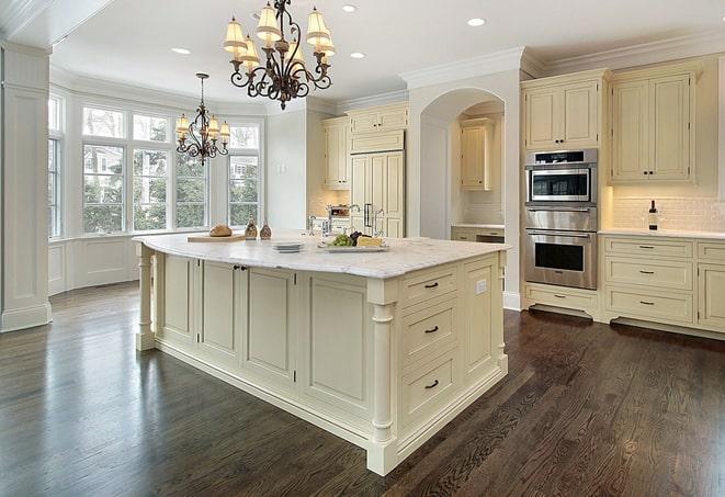 sleek and stylish laminate flooring in contemporary apartment in Groesbeck